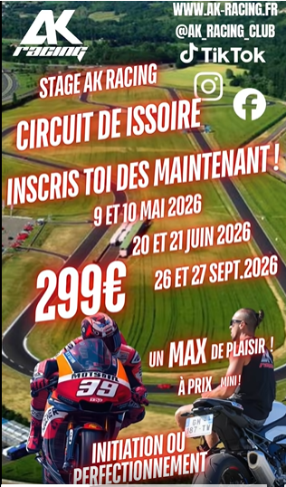 Stage de pilotage sur le Circuit d'Issoire avec AK Racing